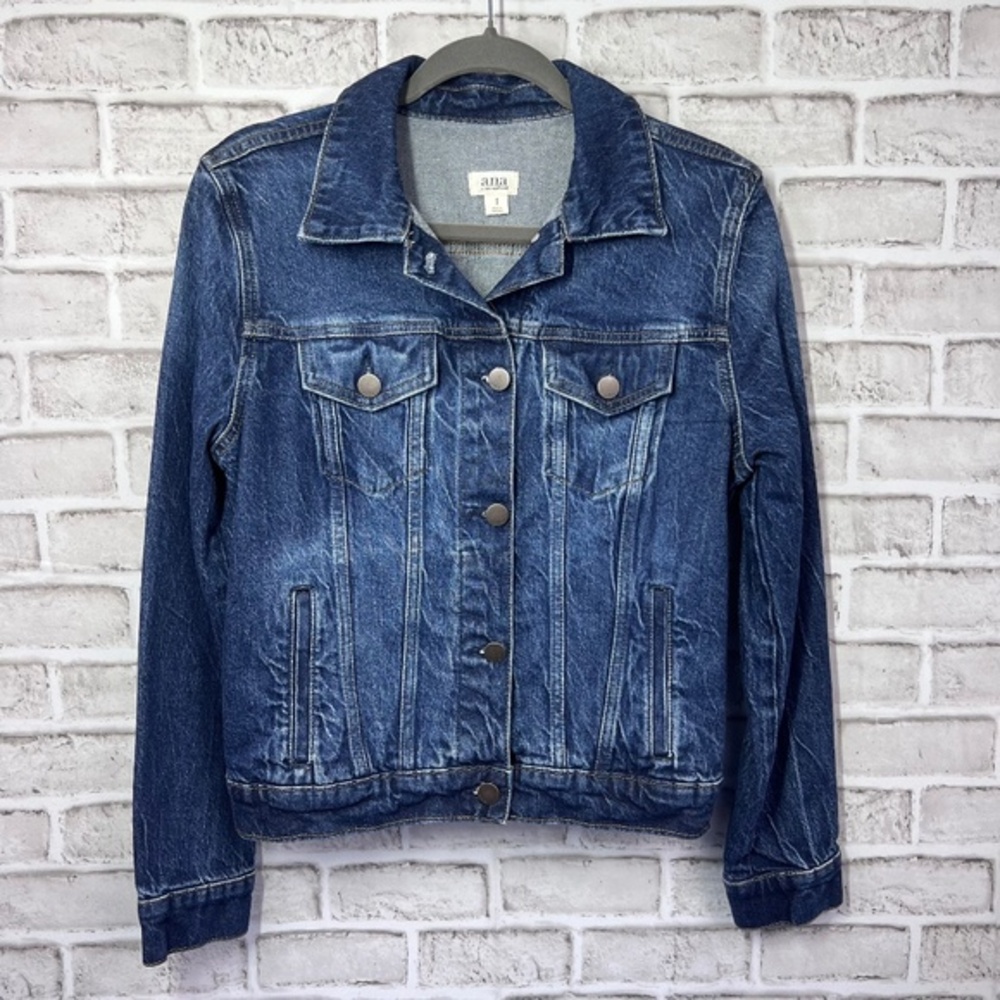 |•A.N.A•| Dark Blue Denim Jean Jacket Size Small